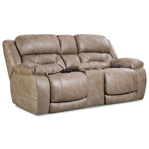 Power Reclining Console Loveseat